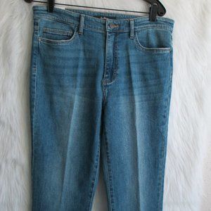 Sam Edelman The Stiletto Straight Size 14 / 32 High Rise Straight Crop Jean Cuff